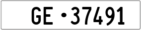 Trailer License Plate